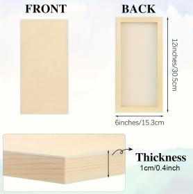 20 Rectangular Painting Boards (Option: 20pcs)