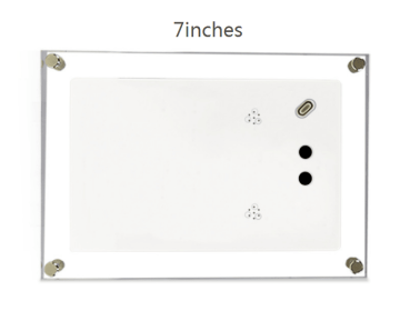 7inches Acrylic Digital Photo Video Frame Battery LCD Touch Screen New (Playback method: Horizontal play, Electrical outlet: AU)