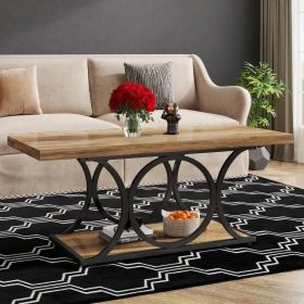 Coffee Table (Color: Brown & Black)